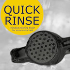 Premium Garlic Press Stainless Steel - Elevate Your Culinary Experience with Our Premium Garlic Mincer, Crusher & Peeler Set, Dishwasher Safe & Rust-proof (Matte-Black)