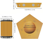 Rolling Knife Sharpener with 2 Diamond Discs and 2 Honing Discs, 5 Magnetic Angle Offer 12/15/18/20/22° for Kitchen Knives (SET-A)