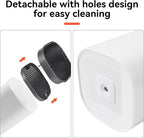 Fohil Knife Block without Knives, Universal Knife Block, Detachable Knife Holder, Space Saver Knife Storage Holder with Scissors Slot, Sharpening Bar Slot, Kitchen Knife Holder White