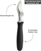 BALCI Ice Cream Scoop - Heavy Duty Stainless Steel Icecream Scooper With Non-Slip Rubber Grip - Professional Metal Ice-Cream Spade - Dishwasher Safe – Black