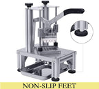 Commercial French Fries Cutter 1/4″ 3/8″ 6 Wedges 6 Wedges to Core Stainless Steel Blades Potato Slicer Fruit Chopper for Restaurant Home Kitchen Cutting, Sliver