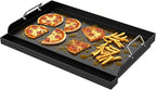 DcYourHome Universal 25" x 16" Stovetop Griddle for Gas Grill/Gas Stove, Nonstick Carbon Steel Large Griddle Pan for All Gas/Charcoal Grills Flat Top Plate, Plancha Para Cocinar, Stove Top Skillet Pan
