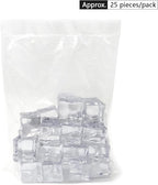 Fake Ice Cubes, 30 mm 25 PCS Artificial Acrylic Crystal Diamonds for Vase Fillers,Table Scatter, Party Favor, Wedding Decoration, Photography Props, Food Display, DIY crafts