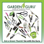 Garden Guru Straight Stainless Steel Pruner Pruning Shears Clippers Snips – Sharp Bonsai Cutter Plant Trimming Scissors – Straight Blade Garden Scissors Tool – Great for Roses Flowers Herbs Fruits