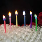 by Tugba Aydan - 24 Count Birthday Cake Candles Happy Birthday Candles Colorful Candles Holders Included