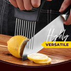 Ultra Onion Slice Holder - Stainless Steel Holder for Slicing Meat, Onion, Potato, Tomato - 3 Pack