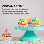 Chefmaster Holiday Red Gel Food Coloring | Vibrant Color | Professional-Grade Dye for Icing, Frosting, Fondant | Baking & Decorating | Fade-Resistant | Easy-to-Use | Made in USA | 20 oz