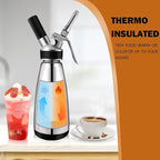 OSJCOOK Whipped CreamDispenser Stainless Steel & Aluminum (Single layer, 500ml)