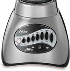 Oster Classic Series 16-Speed Blender with Food Chopper & 5-Cup Glass Jar, Countertop Kitchen Blender, Brushed Nickel