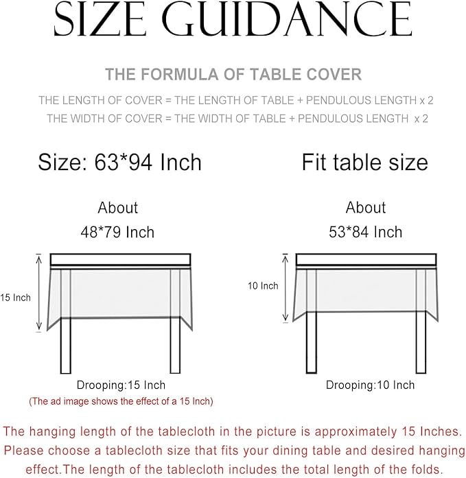 patdrea Designer Vintage Blue Long Rectangle Tablecloth,Linen Anti-Wrinkle Paisley Pattern Farmhouse Table Cloth,Decor Table Cover for Kitchen Dining,Christmas,Thanksgiving,63"x94"-Lantang a