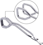 Scissor Style Tongs 10 Inches and 11 Inches Set Stainless Steel Grilling Tongs Hotdog Tongs, Set of 2