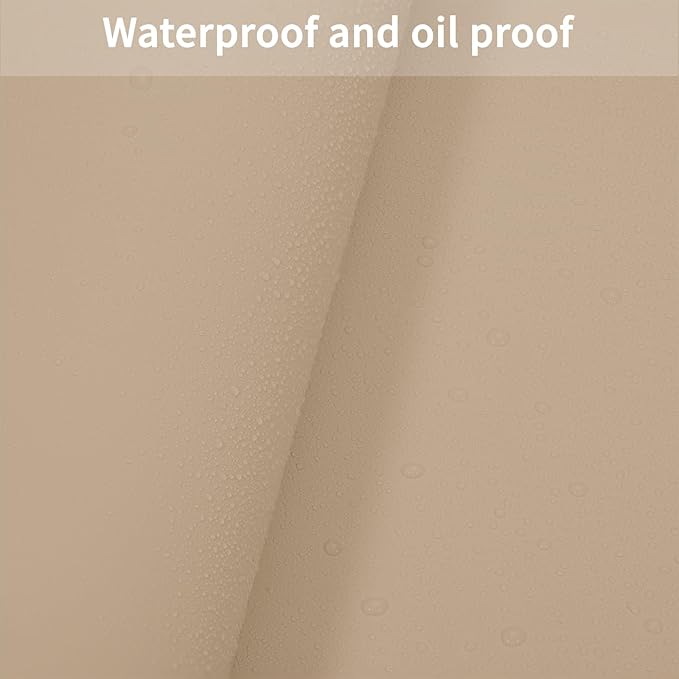 Leather Table Cover,1.8mm Thick,42x42 Inch Table Protector,Table Protector for Dining Room Table,Dining Table Cover,Table Cover Protector,Coffee Table Covers(Light Brown+Gray,42x42)