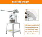 INTSUPERMAI Manual Dough Divider Cutter 3.81oz-20.3oz Cutting Machine Maker 10PCS Commercial Heavy Duty Bakery Equipment for Bread, Pizza, Brioche