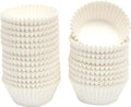 qiqee 600pcs White Cupcake Liners Muffin Linner No Smell, Food Grade Baking Cups（Standard Size）