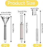 3 Pcs Corn Tool Set – Upgraded Corn Peeler for Corn on the Cob,Corn Holder, Corn Cob Stripper Tool,Multi-Use Corn Cob Stripper Tool for Home Kitchen, Outdoor Barbecues & Camping