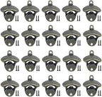 20 Pack Bottle Opener Wall Mounted, Vintage Beer Bottle Opener with Screws for Bars KTV Hotels Homes, (Bronze)