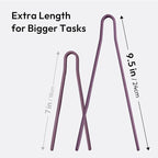 carrotez Silicone Tongs for Cooking, Anti-Slip,Non-Scratch Kitchen Tongs 9.5 inch Silicone Tongs 1Pack - Burgundy