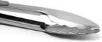 Misen Kitchen Tongs - Dishwasher Safe, Heavy Duty - Precision Stainless Steel Grilling Tool - Heat Resistant - Perfect for Serving and Air Frying - 13 Inch | Gray