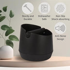 Knock Box 6 Inch Espresso Knock Box Shock-Absorbent Knock Box Espresso with Removable Knock Bar and Non-Slip Base Espresso Machine Accessories for Home/Office
