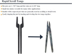 Rapid Tongs Bundle Set 6 Type of Tong Bundles Set DIY Rapid Tongs Comes with Rivet for Beginner Futher Smithing