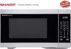 SHARP Countertop Microwave Oven with Removable 12.4" Carousel Turntable, 1000 Watt, 1.1 Cubic Feet, Stainless Steel