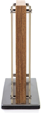 Schmidt Brothers - Acacia Downtown Magnetic Knife Block, Acacia Hardwood and Acrylic Shield, Universal Cutlery Storage For 16-18 Knives