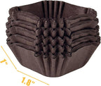 qiqee 500pcs Coffee Square Cupcake Liners Muffin Linner No Smell, Food Grade Baking Cups（Standard Size）