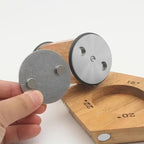 Acacia Rolling Knife Sharpener with 4 Diamond discs and 2 Corundum discs, Rolling Knife Sharpener Kit with 5 Magnetic Angle Offer 12/15/18/20/22°