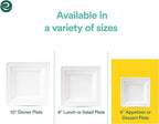ECO SOUL Compostable Paper Plates 6 Inch (1000 Count) Heavy Duty Disposable Dessert Plates, Eco-Friendly Sugarcane Bagasse Small Plates For Appetizer- White
