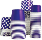 UNIQ 1000-Count 4 oz Paper Ice Cream Cups Purple Color | Perfect for Halloween, Holidays & Parties | Small Disposable Food & Dessert Bowls | Frozen Dessert Supplies