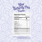 Pure Butterfly Pea Flower Powder, 100% Pure Natural Food Coloring, Non-GMO, Vegan, Retort Processed, Antioxidant-Rich, Blue Lotus Flower Powder