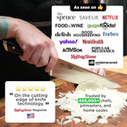 DALSTRONG Chef Knife - 8 inch Blade - Gladiator Series ELITE - Forged HC German Steel Chef's Knife - Razor Sharp Kitchen Knife - Professional Full Tang Knife - Black G10 Handle - Sheath -NSF Certified