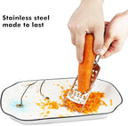 Cheese Grater Lemon Zester Grater with Handle Kitchen Grater Set of 5 Stainless Steel for Cheese Spices Ginger Garlic Chocolate Vegetable Fruit