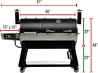 recteq DualFire 1200 Wood Pellet Smoker Grill, Wi-Fi Electric Pellet Grills, Dual Chambers for Hot and Fast + Low and Slow Cooking, DualFire 1200 + Grilling Essentials Bundle