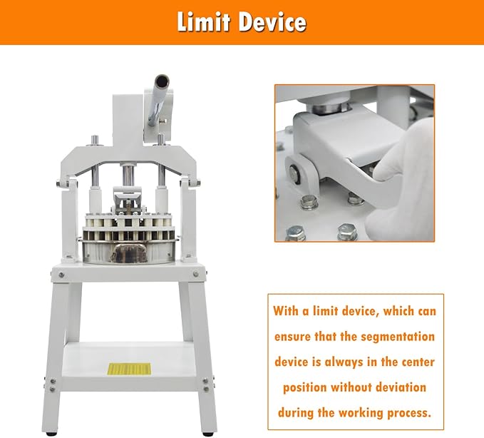INTSUPERMAI Dough Divider Cutter Machine 36PCS Manual Dough Divider Rounder 3 Pans Hydraulic Dough Equal Cutter DIvider Cutting Machine 1.06oz-5.64oz One Piece