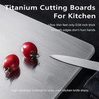 Titanium Cutting Board Set of 3,100% Pure Titanium Cutting Boards for Kitchen Double Sided,Hygiene Durable Dishwasher,Fruit & Vegetables （3P-S)