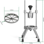 Commercial Easy Wedger Lemon Cutter Fruit Orange Lime Slicer 8 Section 304 Stainless Steel Blade Vegetable Tomatoe Potatoe Chopper Dicer for Home Bar Restaurant