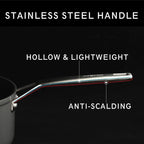 MsMk 8 inch Small Frying Pan with Lid, Burnt also Non stick Omelette pan, PFOA Free Non-Toxic, Scratch-resistant, for gas, electric and induction