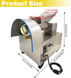 TECHTONGDA Commercial Dough Divider Electric Quantitative Dough Cutter Stainless Steel Dough Ball Maker for Bread Pizza Noodle 1-300g