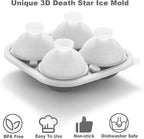 Nax Caki 3D Sphere Ice Cube Molds, Large Silicone Fun Shapes Gifts for Men Women, Whiskey Ice Cube Mold for Cocktails, Bourbon,Brandy, Whiskey Gifts for Men