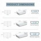 ONEMORE Baking Dishes for Oven, Large Casserole Dishes for Oven with Roasting Racks, Rectangular Ceramic Baking Dish Set of 3 for Cooking & Serving, Handleless Deep Dish Lasagna Pan (3QT/2.1QT/1.3QT)