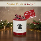 Young's Inc Ceramic Christmas Pet Treat Jar with Lid, Dog Treat Container for Countertop, 4.53" L x 6.1" W Small Animals, Cat, Dog Cookie Jar, Decorative Gifts for Pet Owners