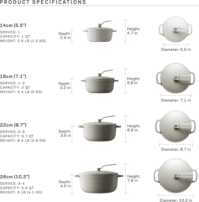 Vermicular Oven Pot 2.0 | Lightweight Enameled Cast Iron Pot | 22cm (3.7 Qt) | Non-Toxic | Induction-compatible | Dutch Oven | Made in Japan | Matte Himalayan Pink