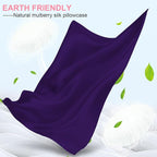 Mulberry Silk Pillow Cases 2 Pack Standard Size 20x26 Inches with Hidden Zipper, Ultra Smooth and Soft Breathable Cooling Silk Satin Pillowcase Set of 2, Better for Hair and Skin, Gifts for Women Men