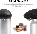 Kitchen Mama Auto 2.0 Electric Can Opener: Blade Opens Almost Any Can Pop or Soda Can - Automatic, Hands Free, Safe, Smooth Edge, Lid Remover, Battery Operated, Cordless, YES YOU CAN (Marble Black)