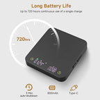 Mini Coffee Scale with Wirelss Magnetic Display, 3kg/0.1g Espresso Scale with Flow Rate Display, Portable Digital Coffee Scale with Multiple Mode Timer for Espresso, Pour-Over