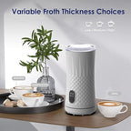 Milk Frother, Elec3 4 in 1 Electric Milk Frother Steamer, Automatic Warm and Cold Foam Maker and Milk Warmer for Latte,Cappuccino,Macchiato,Chocolate