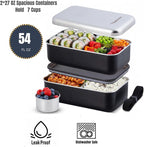 LEAK Proof Stackable Stainless Steel Bento Box |Stainless Steel Lunch Box Adult| Metal Bento box|Metal Japanese Lunch Container |large compartment| Korean bentobox| Non toxic|Microwave safe