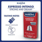 Caffe Borbone Aluminum Coffee Pods Compatible with Nespresso Original Machines, Espresso Intenso, Medium Roast, Strong and Creamy, Genuine Italian Coffee - 50 Count
