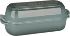 Enameled Cast Iron Loaf Pan with Lid, Dutch Oven Bread pan for Homemade Sourdough Bread Baking, 12.5x5.5 inch, 5qt, Slateblue